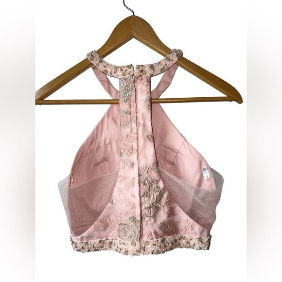 Rachel Allan Perfect Angels Two Piece Prom Homecoming Quinceañera Pink Set - Picture 13 of 16